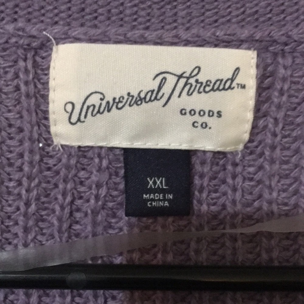 Size XXL  Lavender soft knit sweater - Picture 2 of 8